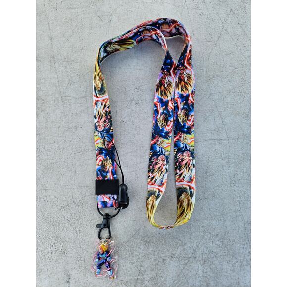 Japan Anime Dragonball Neck Strap Lanyard Yellow & Cream Fabric One Size Unisex - Picture 2 of 6